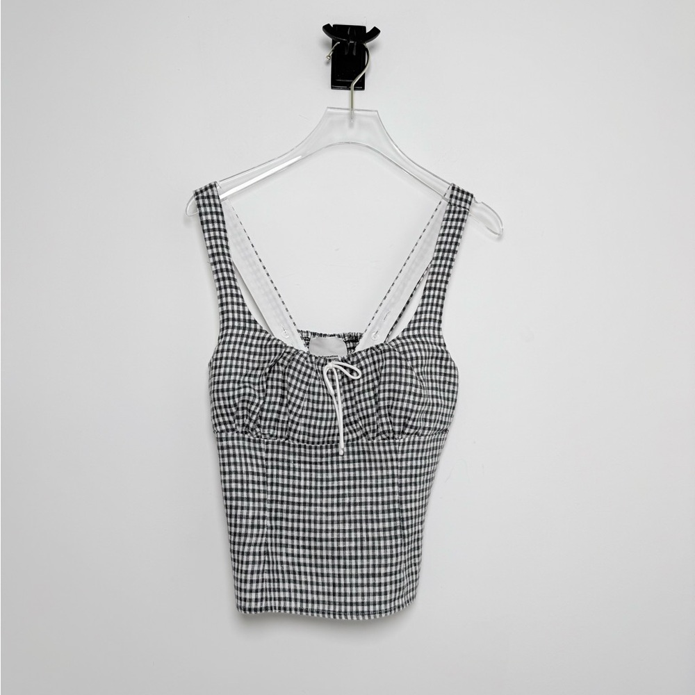 Reformation Gingham Balia Linen Top - Picture 2 of 7